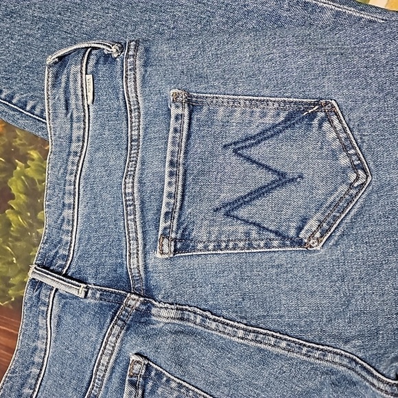 Mother Raw Hem The Stunner Ankle Distressed Fray 5 Button Jeans Size 28 - Picture 8 of 9